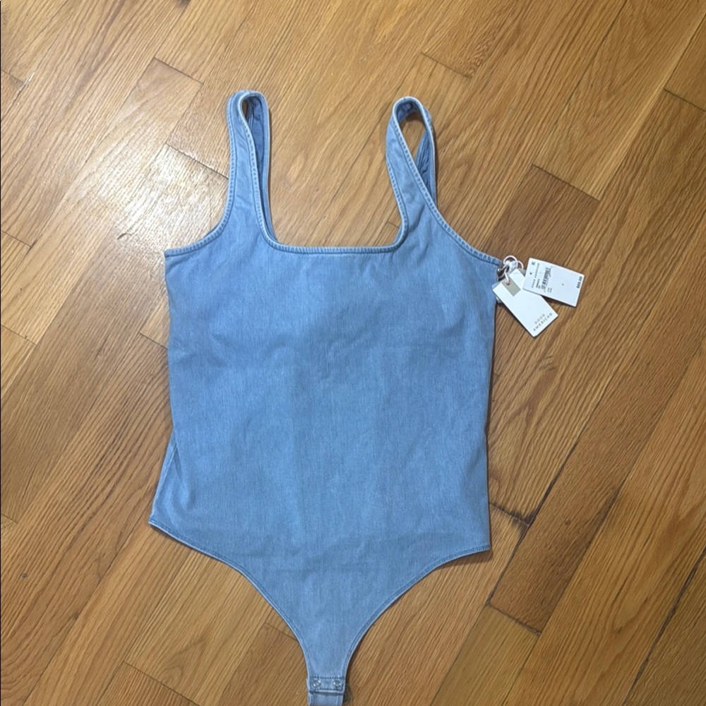 Good American Light Blue womens Bodysuit